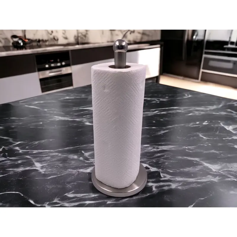 SS Kitchen Paper Towel Holder with Heavy Base