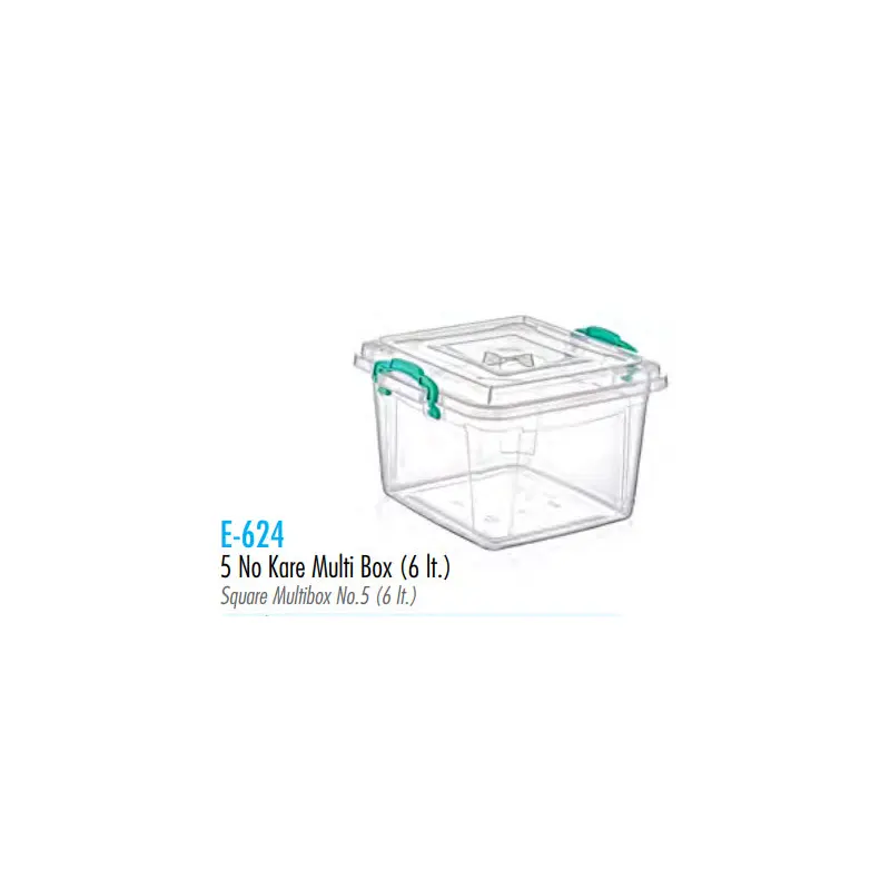 Squared Clear Storage Box 6 L