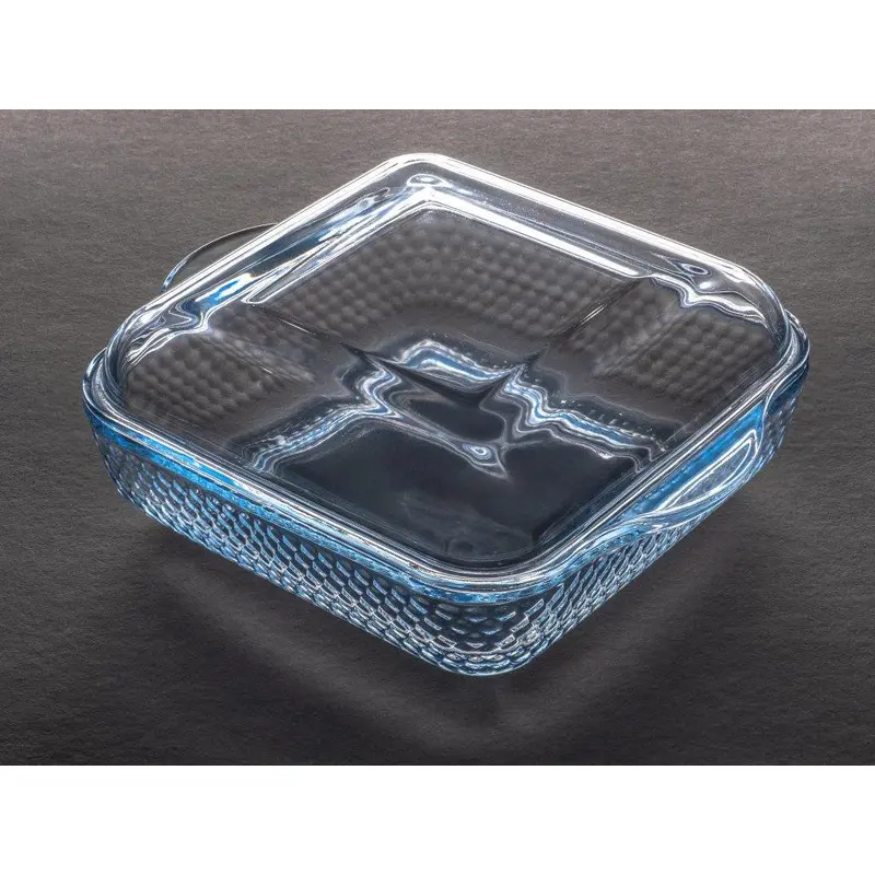 Squared Oven Tray Dotted Design with cover 24 cm