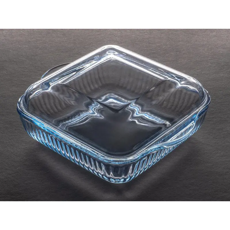 Squared Oven Tray Line Design with cover 24 cm