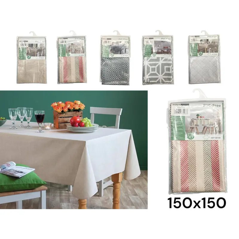Square Colorful Table Cloth 150 x 150 mm