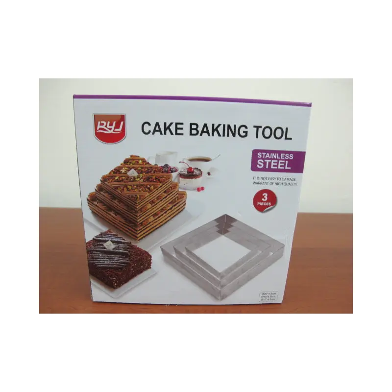Square Shaped Rings for Cake