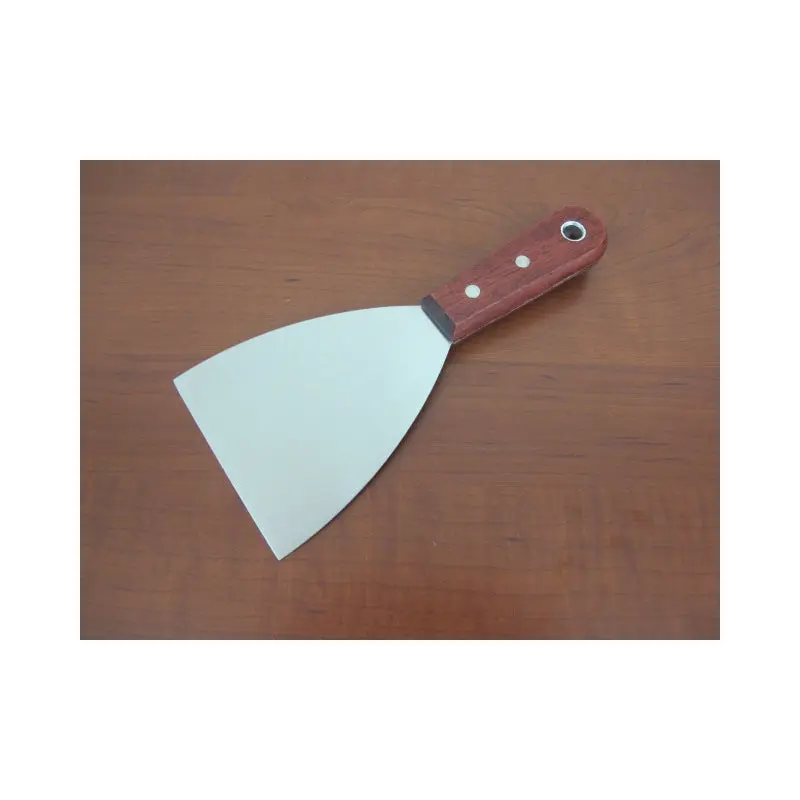 Spatula with wooden handle; 10 cm