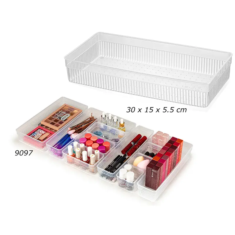 Small Transparent Drawer Organizer 30x15 cm