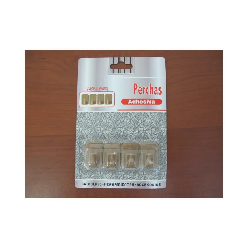 Small brown adhesive hanger 4 units