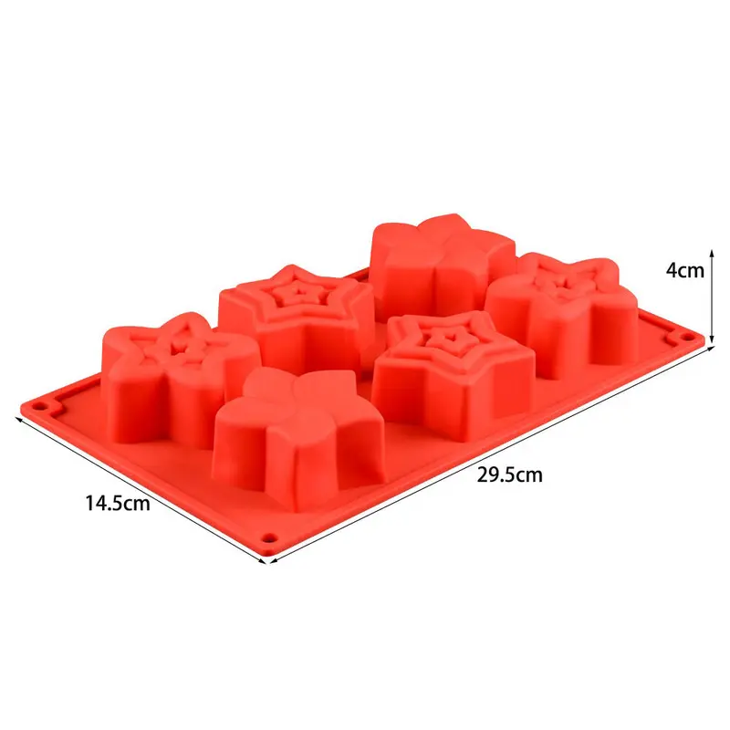 Silicone Star Shape 6 Cavities