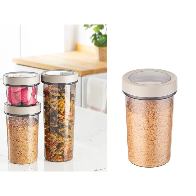 Single Piece Round Storage Jar 1100 ml