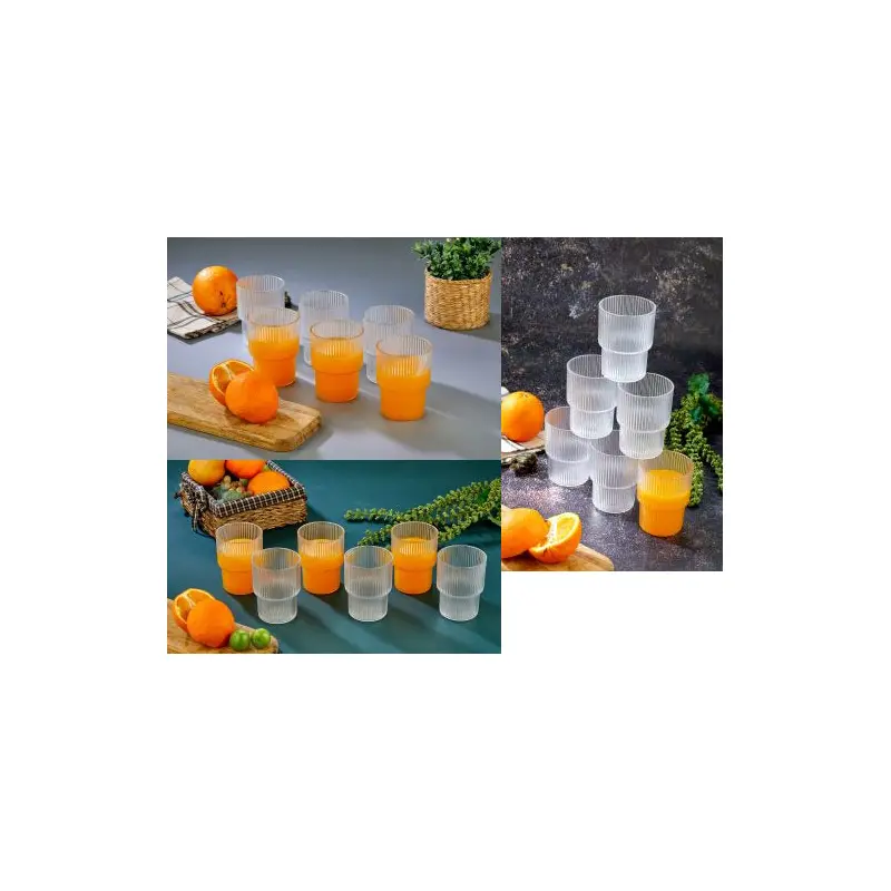 Set of 6 Plastic Cups "Origami"