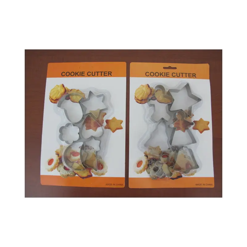 Set of 6 Stainless Cookie. Cutters