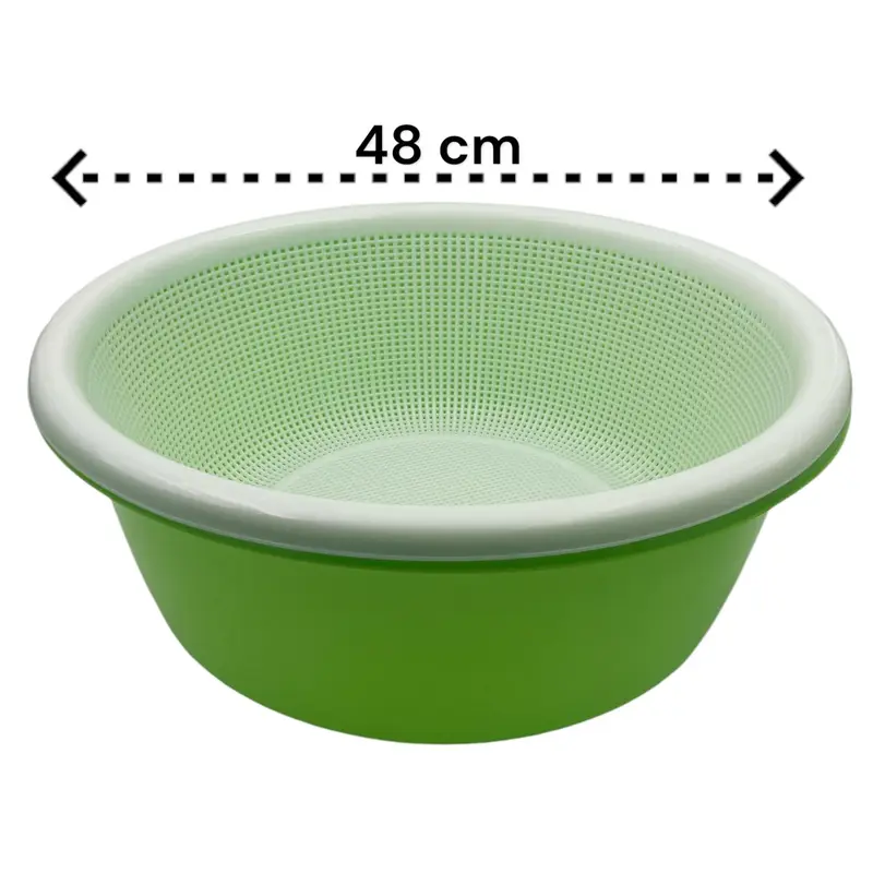 Set of extra large strainer with bowl 48 cm - 23L