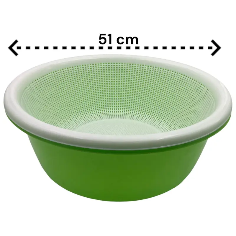 Set of extra large strainer with bowl 51 cm - 28L