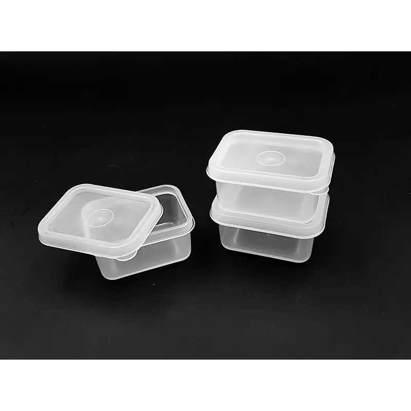 Set of 3 Mini Rectangular Transparent Storage Containers