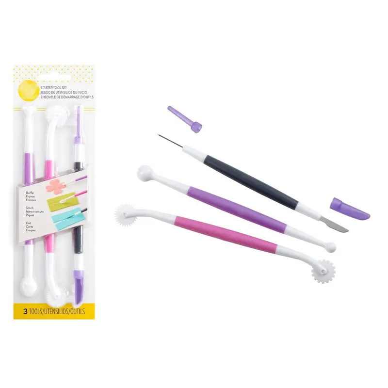 Set of 3 tools for fondant decoration
