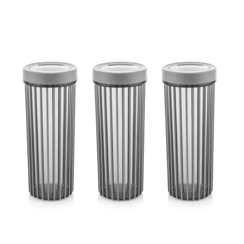 Set of 3x1700 ml Linea Round Food Storage Container