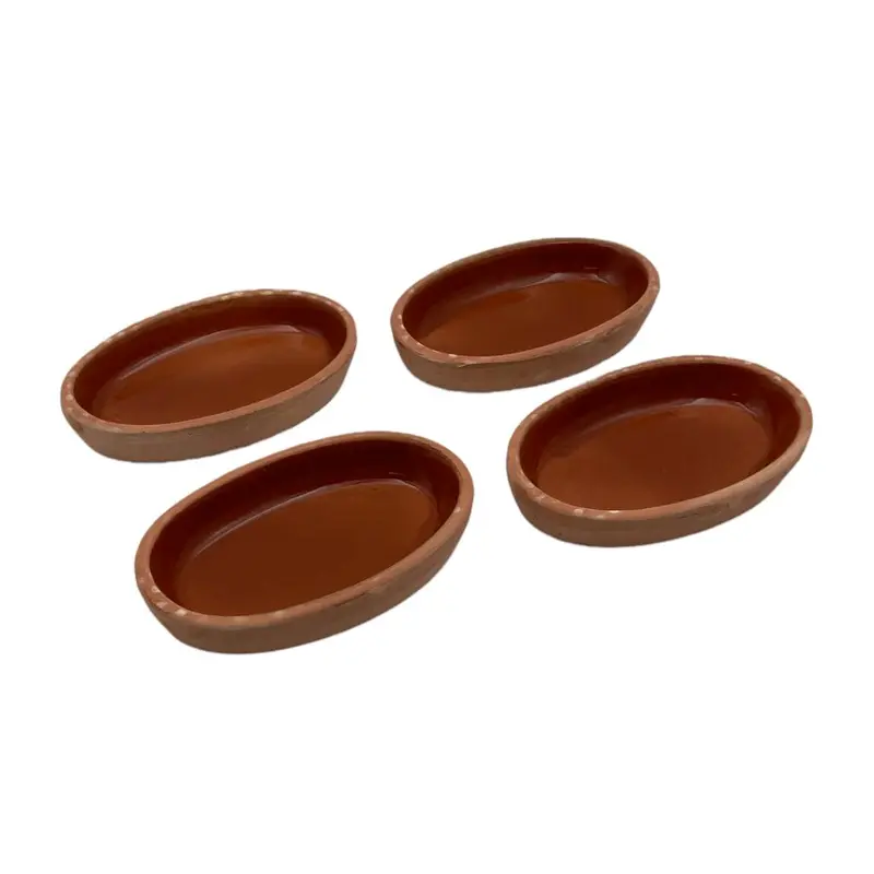 Set of 4 Oval Dishes 18x12x3cm