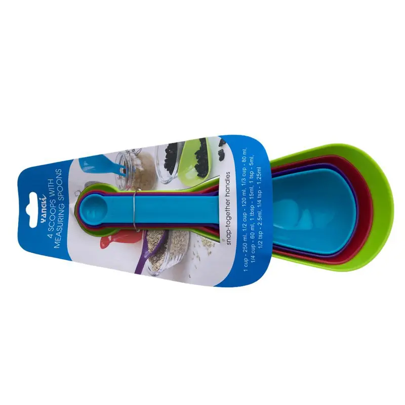 Set of 4 Plastic Measuring Cups