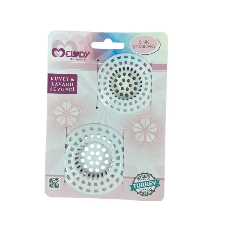 Set of 2 Plastic Sink Strainers