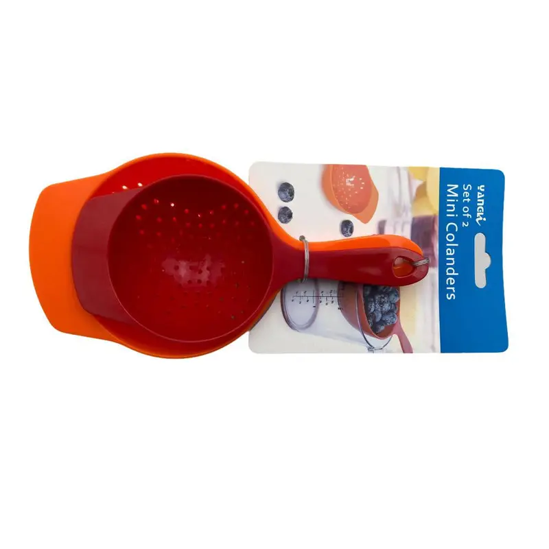 Set of 2 small plastic strainers