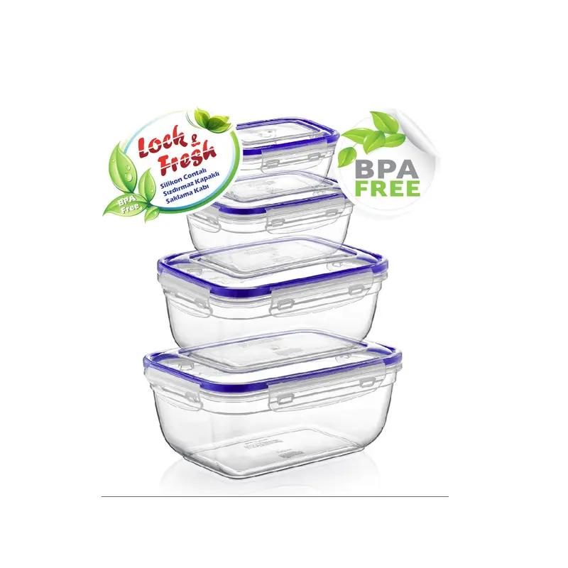 Seal Rectangular Storage Container Set 4 pcs