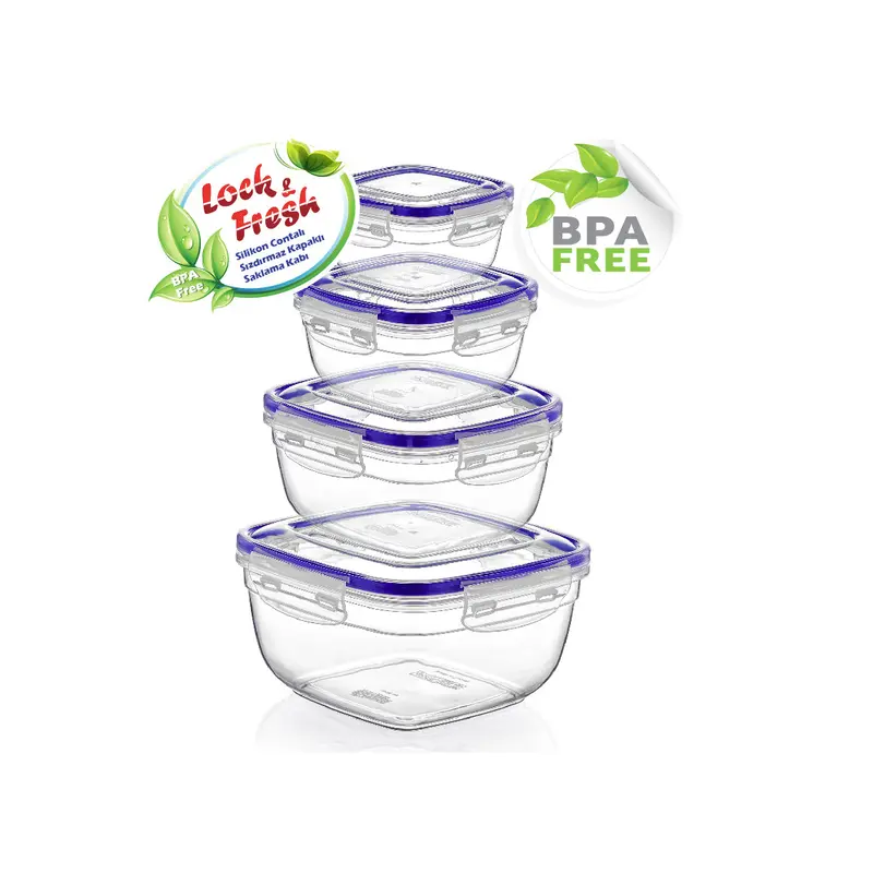 Seal Square Storage Container Set 4 pcs