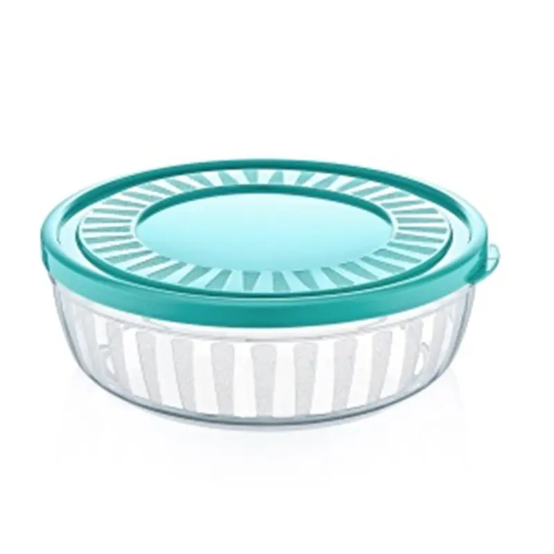 Round storage bowl with lid