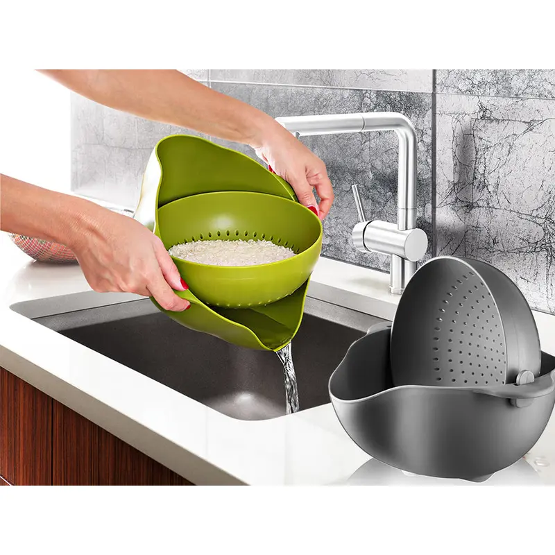 Round Swivel Strainer and Bowl Set 23 cm