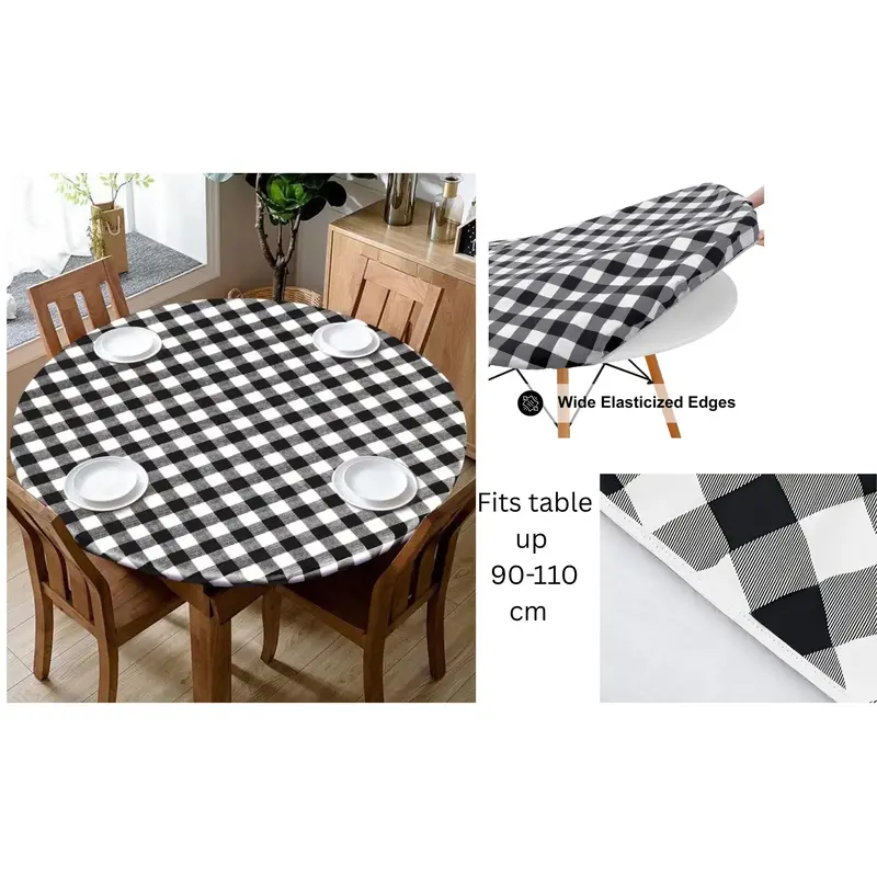 Round Nylon Tablecloth with Elastic 120cm