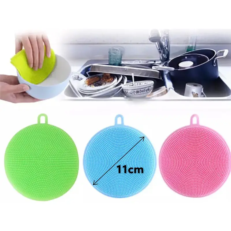 Round Silicon Sponge 11cm x3