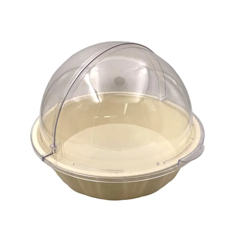 Round Large Plastic Basket with PC Flip Cover 41 cm