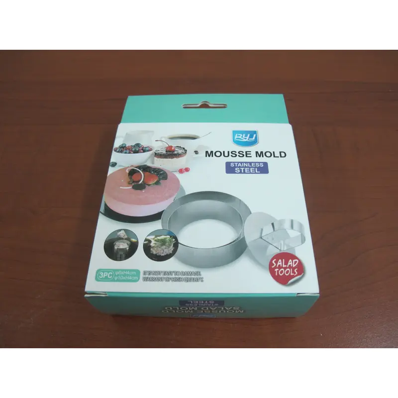 Round Cake Rings with Pusher