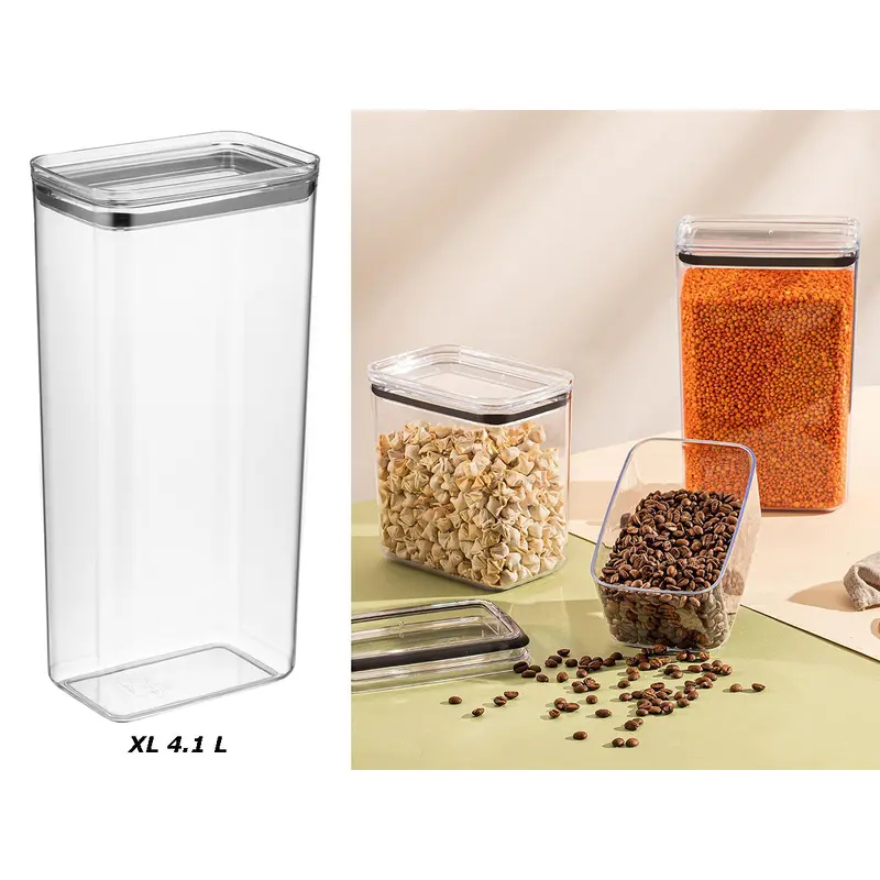 Airtight Rect Chef Food Jar 4.1 lt
