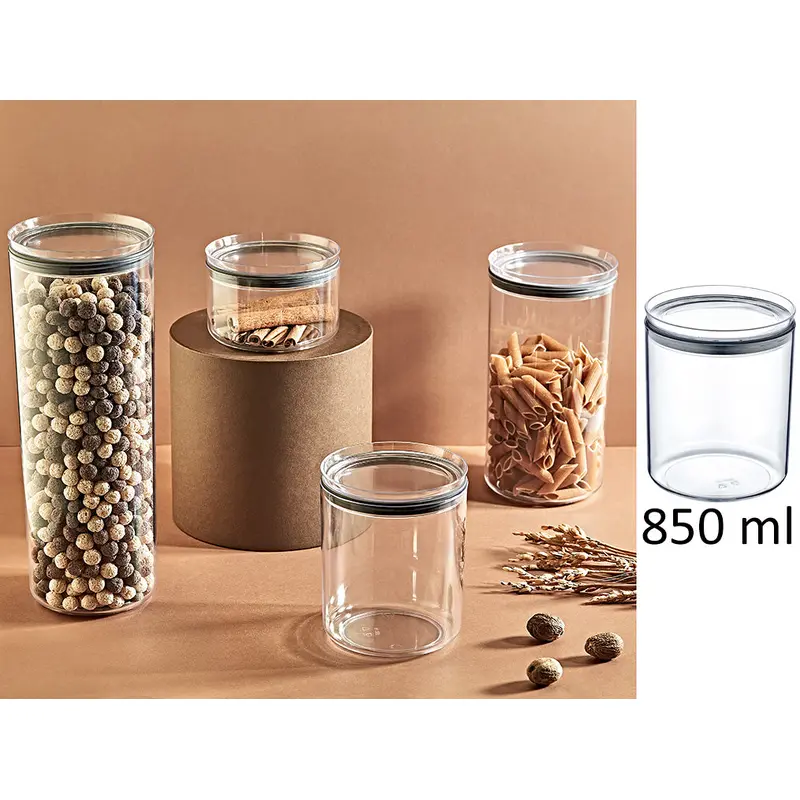 Airtight Round Food Jar 0.85 lt