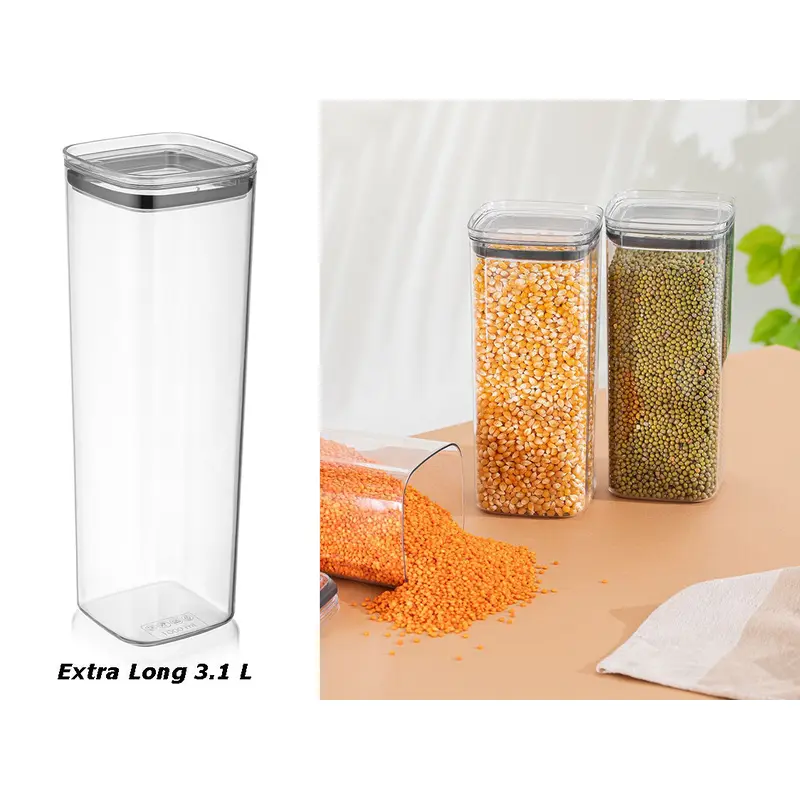 Airtight Squared chef Food Jar 3.1 lt