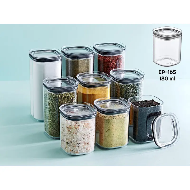 Airtight Squared Spice Jar 180 ml