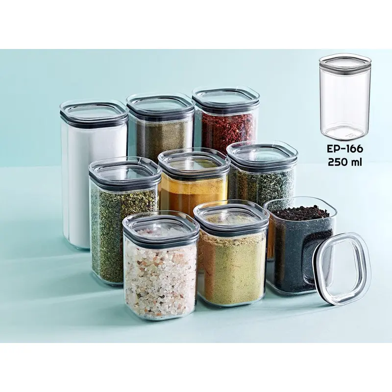 Airtight Squared Spice Jar 250 ml
