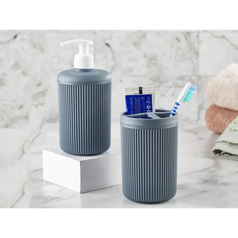 Alesta 3 Pieces Plastic Bathroom Accessories Set