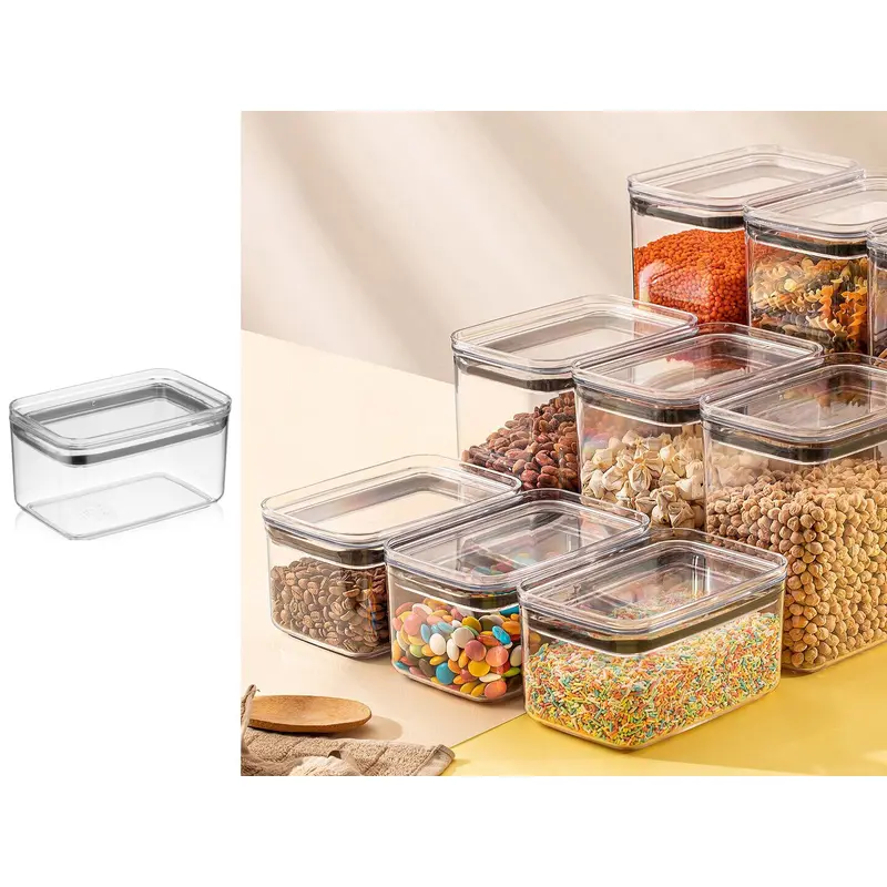 Airtight Rect Chef Food Jar 1 lt