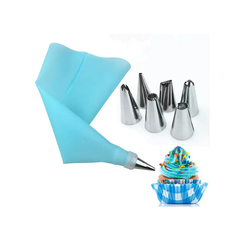 6 Stainless Steel Icing Bag Decoration Tips