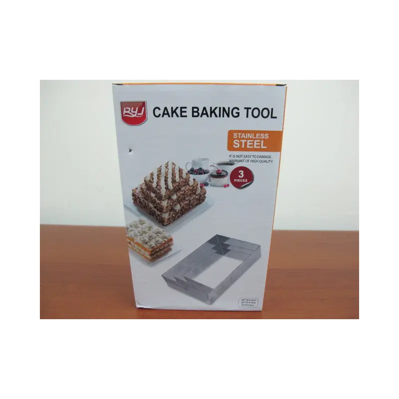 Rectangular Shaped Rings for Cake