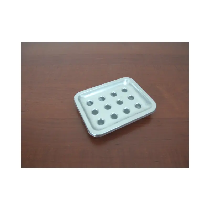 Rectangular stainless soap dish