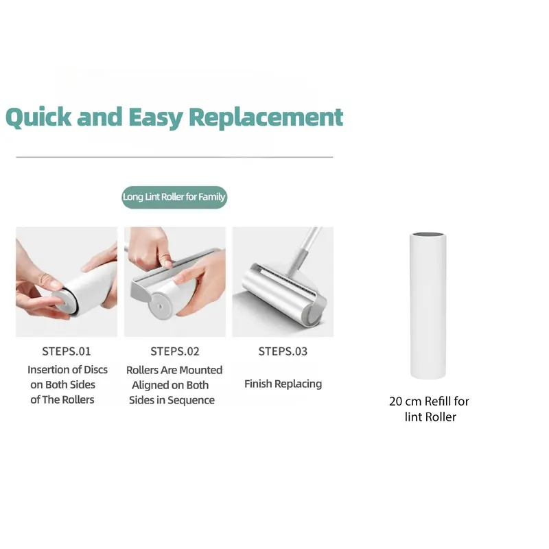 Refill for 20 cm Lint Roller Brush
