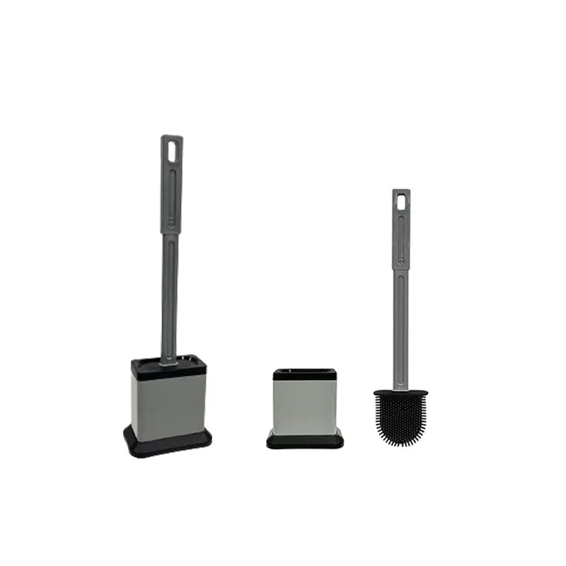 Rect Silicone Toilet Brush with Stand
