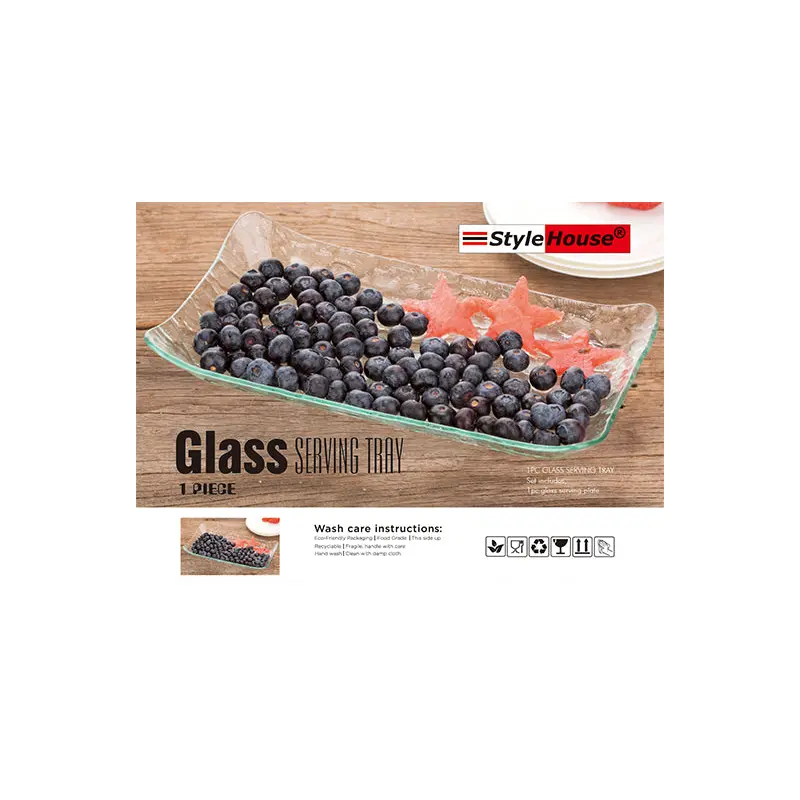 Rectangular Glass Serving Plate