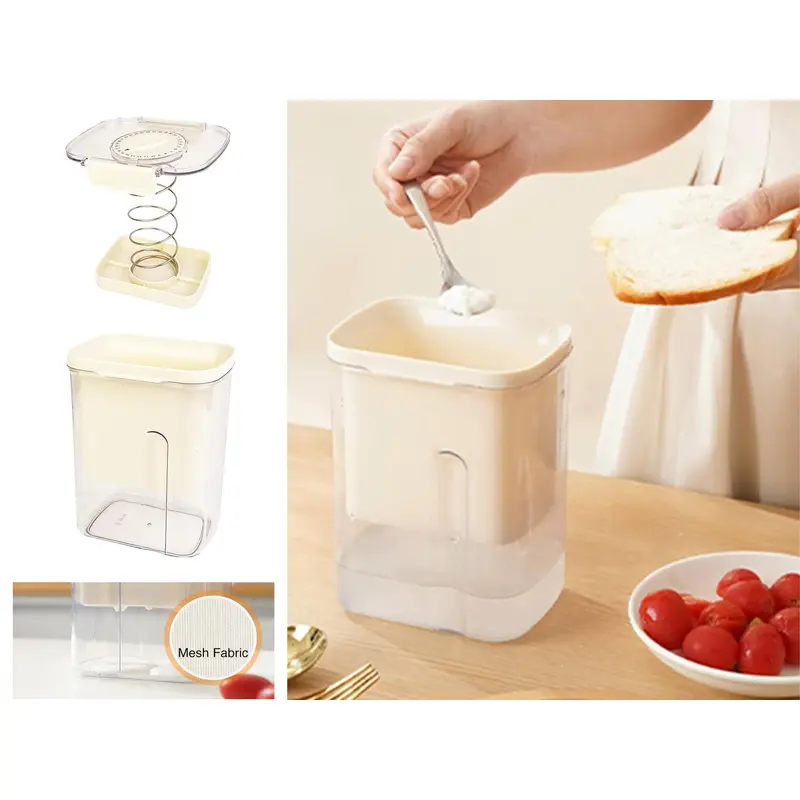 Rectangular Labneh Maker Strainer with Spring