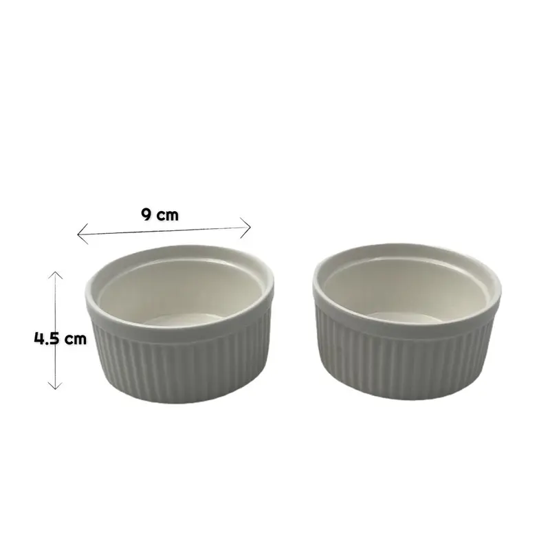 Porcelain Ramkin 9cm X2