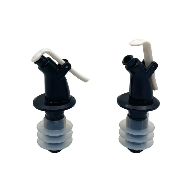 Plastic Bottle Pourer with Cover  X2