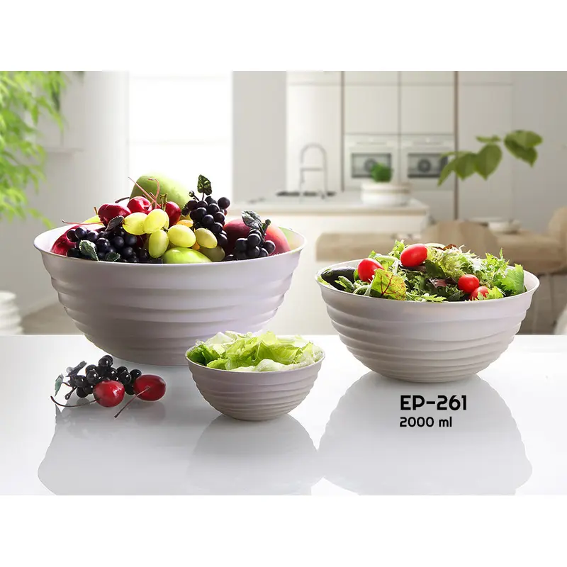 Plastic Bowl Wavy Design 2000 ml - 21.5 cm