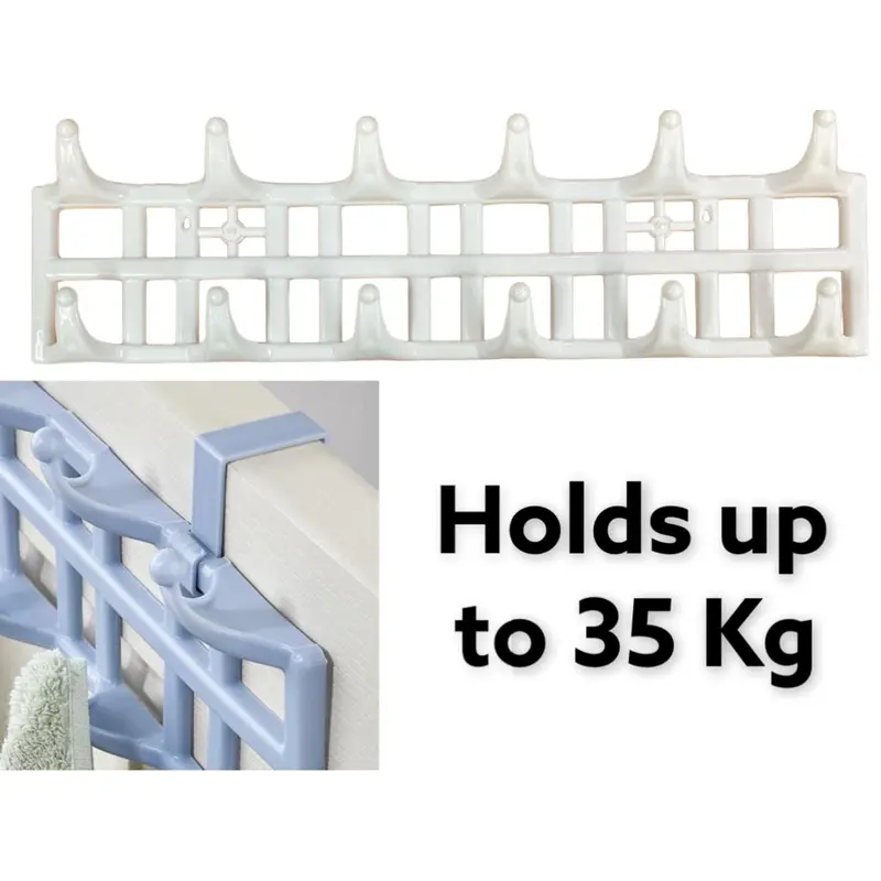 Plastic 12 Hooks Over Door Hanger