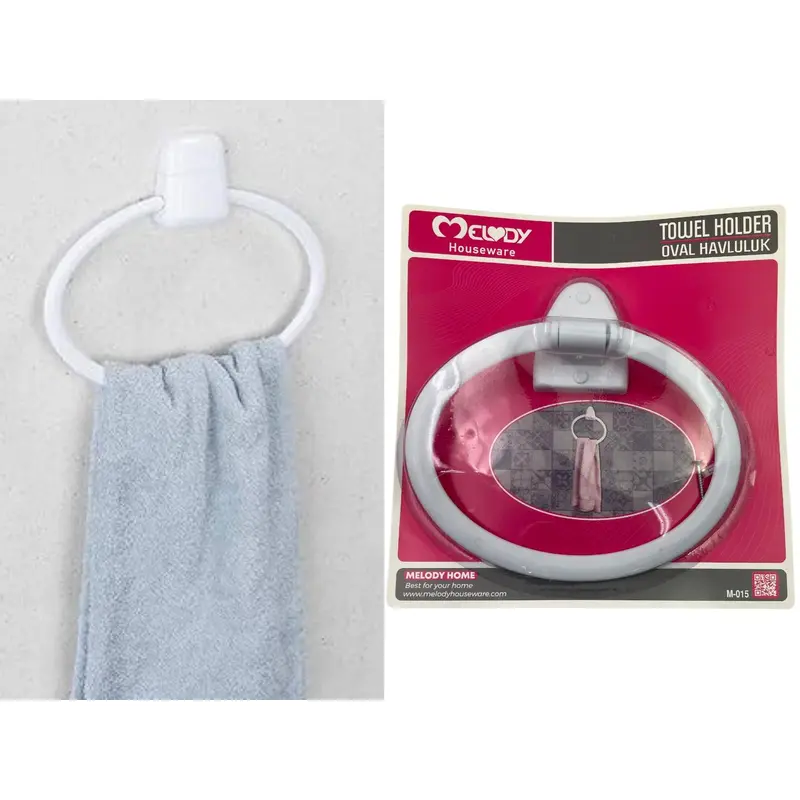 Plastic Adjustable Towel Paper Roll Holder M-015