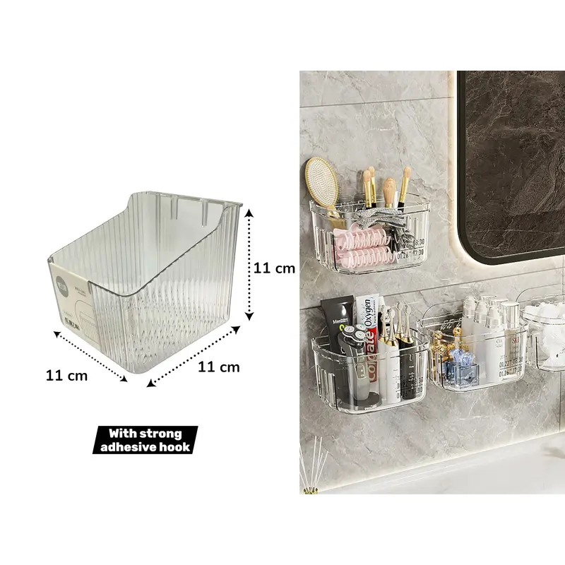 Perforated Unbreakable Transparent Storage Organizer 1